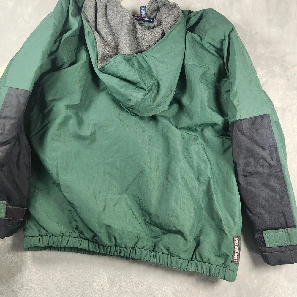 Y2K Limited Too Soft Green Hooded Jacket Retro School Girl Style XXL